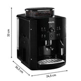 Krups Roma EA810870 - Cafetera superautomática, molinillo cónico de metal, con selección e intensidad de café, Boquilla vapor, 2 boquillas, incluye kit limpieza
