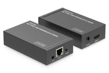 DIGITUS DS-55517 Extensor HDMI/Divisor HDMI - Full HD 1080p 60 Hz - 120 m por cable LAN/Ilimitado por Ethernet (apto para IP) - Set: Transmisor y Receptor - HDCP 1.3