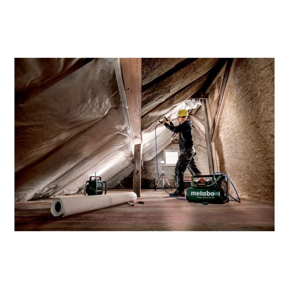 Metabo Power 250-10 W OF - Compresor 2 CV 10 litros sin aceite, especial construcción