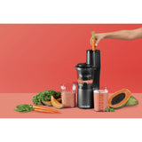 nutribullet Slow Juicer, nutribullet Exprimidor, exprimidor cold press, extractor de zumos de frutas y verduras, capacidad de 700ml, negro, NBJ500