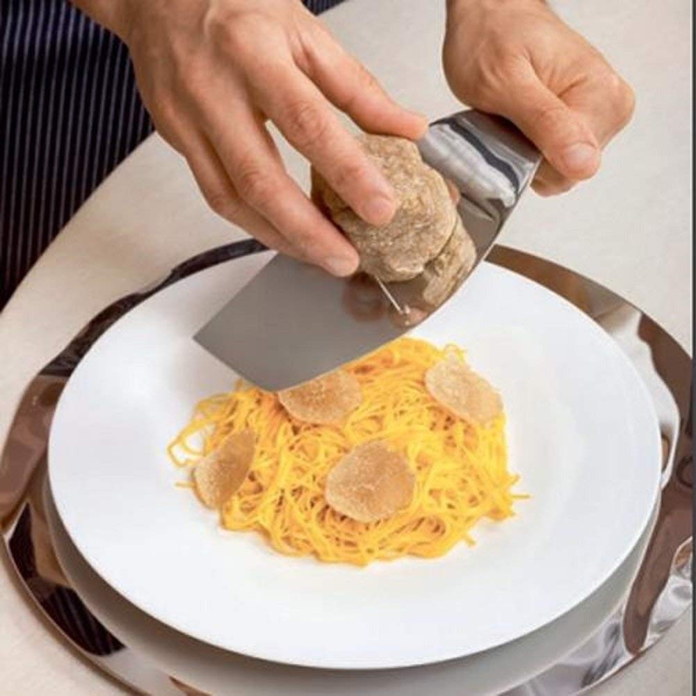 Alessi - Alba UNS04 - Cortadora de Trufas de Diseño, Acero Inoxidable 18/10, Pulido