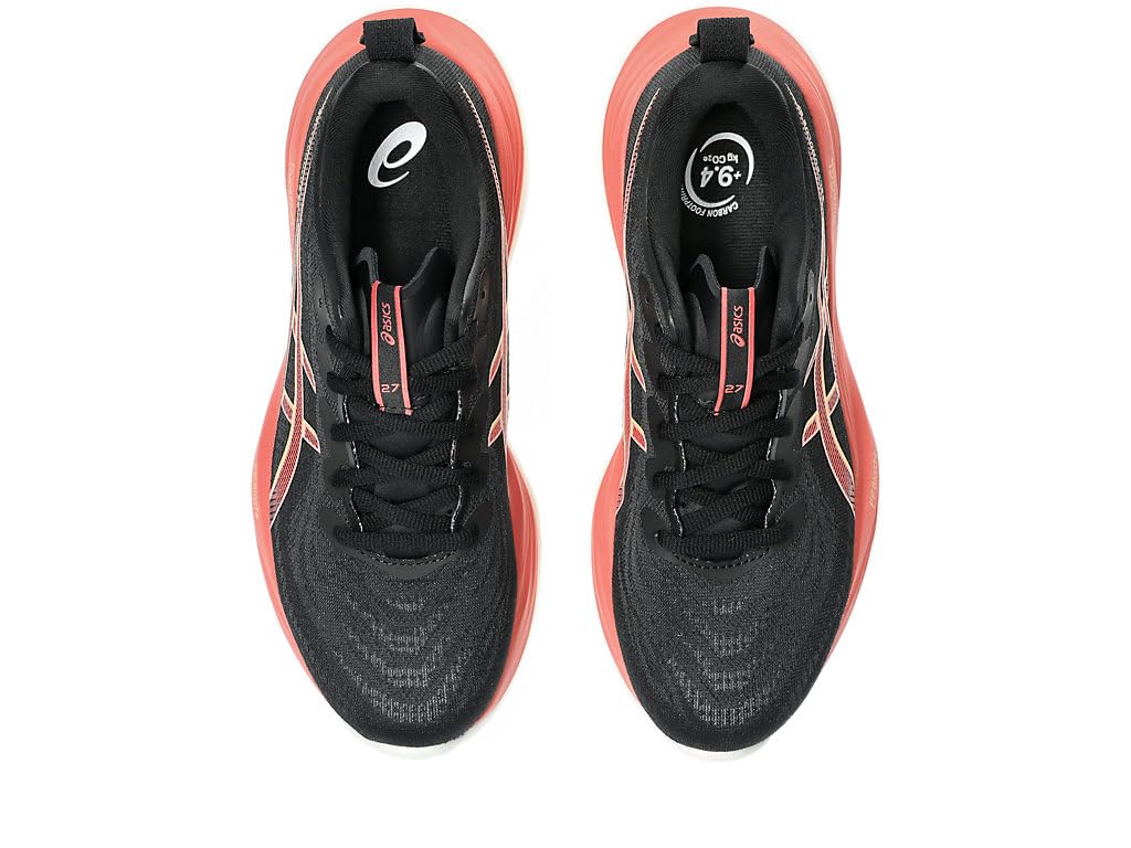 ASICS Gel-Cumulus 27, Sneaker Mujer, Black Orange Glow, 39 EU