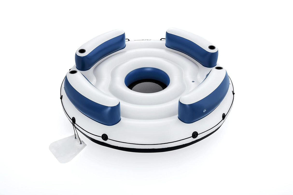 Bestway Bestway Hydro-Force Lazy Dayz - Isla de baño, Redonda, diámetro de 256 cm, Multicolor