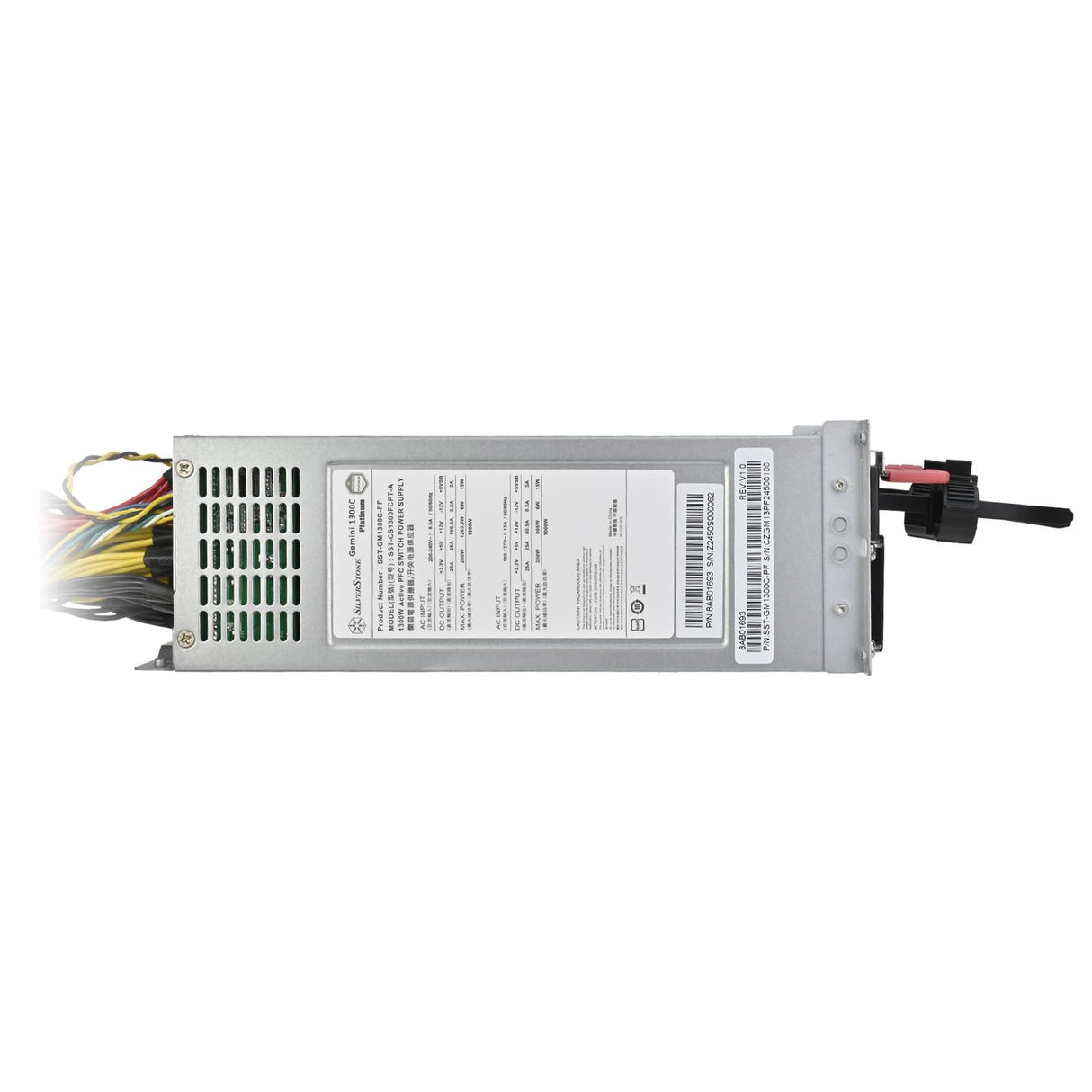 Silverstone Technology SST-GM1300C-PF, Gemini 1300C Platinum Cybenetics Platinum, Fuente de alimentación 2U CRPS redundante Cybenetics Platinum 1300W+1300W