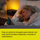 Pure Radio Reloj, luz de Despertador, Altavoz BT, Negro, Cargador inalámbrico