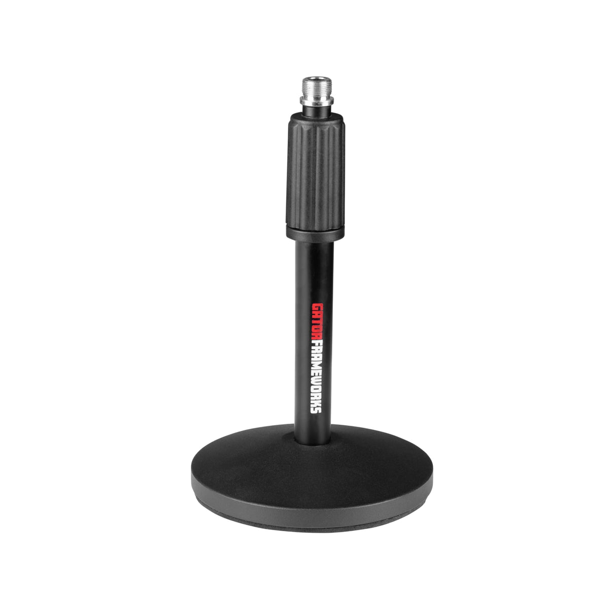 Gator Frameworks - Paquete de 2 soportes para micrófono de escritorio con (2) cables XLR de 10 pies; (GFW-MIC-DESKTOP-2PK)