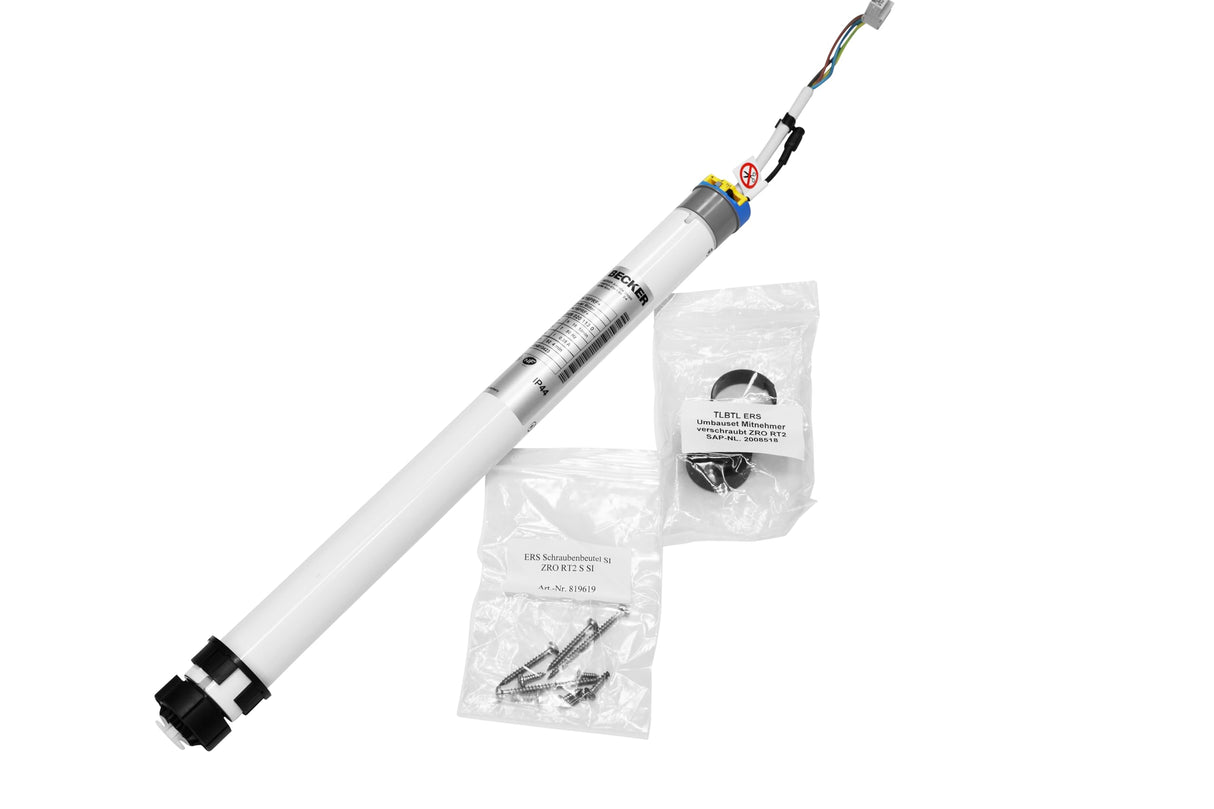 Roto TS2009301 Motor Tubular de Repuesto Original ZRO/ZMA RT2, Plata