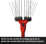 Einhell Vareador de aceitunas con batería GE-FS 18/53 Li-Solo Power X-Change (18 V, 53 cm de anchura de trabajo, 310 cm de longitud total, telescópico, dientes intercambiables, sin batería)