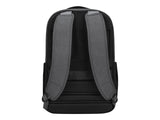 Targus TBB58602GL Mochila Hero Cypress 15.6" con Ecosmart - Gris Hecho de 26 Botellas de Agua de plástico recicladas Bandolera ergonómica Acolchada
