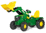 Dicoal Tractor John Deere con Bulldozer, Color Verde, Amarillo, Estandar (Rolly Toys 611096)