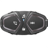 INTERPHONE Active HD – Intercomunicador para Casco de Moto, estéreo, Alta fidelidad, 40 mm, 4 Motociclistas, Distancia máxima 1 km, autonomía 15 Horas, Radio, GPS, TFT, Impermeable IPX67