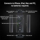 iRig HD X interfaz de audio de guitarra para iPhone, iPad, Mac, iOS y PC con USB-C, Lightning y cables USB y grabación de música de 24 bits, 96 kHz