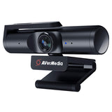 AVerMedia Live Streamer CAM 513 - Cámara web 4K de gran angular con cubierta para cámara web, micrófono incorporado, Plug & Play para iluminación interior, juegos, transmisión, videollamadas