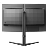 Philips 27M2C5500W Monitor 27 Pulgadas QHD Curvo, 240Hz, Fast VA, 0.5 ms MPRT, Adaptive Sync., HDR400, FreeSync Premium Pro, Altura Ajustable (2560x1440, 2X HDMI 2.0, DP 2X 1.4, USB-Hub), Gris Oscuro