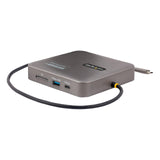StarTech.com Adaptador Multipuertos USB C - HDMI Doble 4K 60Hz - Hub 10Gbps de 2 Puertos USB-C/USB-A - PD100W - GbE - SD
