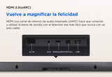 Barra de Sonido TCL S45HE 2.0 Canales para TV, 100 vatios, Cine en casa, expansión de Sonido, Dolby Atmos, DTS Virtual:X, Mando a Distancia único, Bluetooth 5.2, HDMI eArc, USB