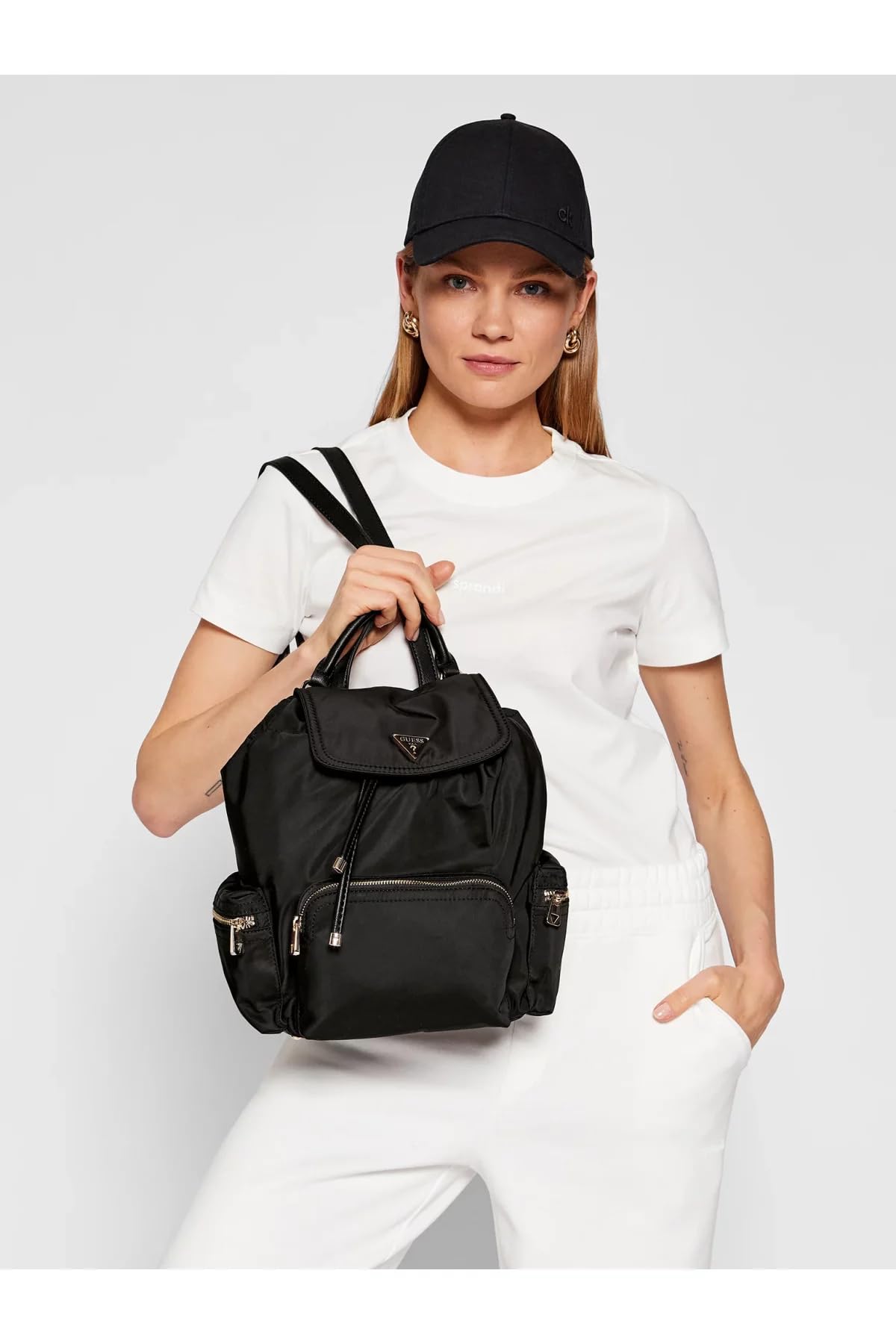 Guess Eco Gemma - Bolsos y carteras para mujer, color negro, Negro, Talla única, Contemporáneo