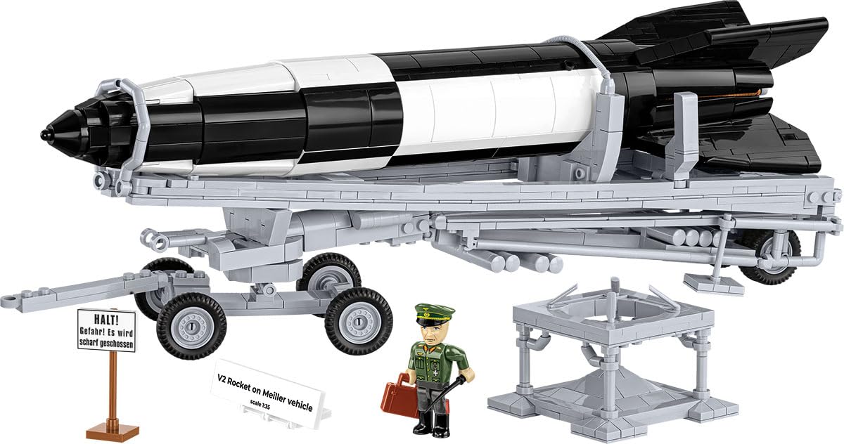 COBI V2 Cohete & Transporter – Edición Executive – Juego de Bloques de sujeción Compuesto por 1191 Elementos de construcción – Artículo nº 3120 – Compatible con Bloques de sujeción de Otros