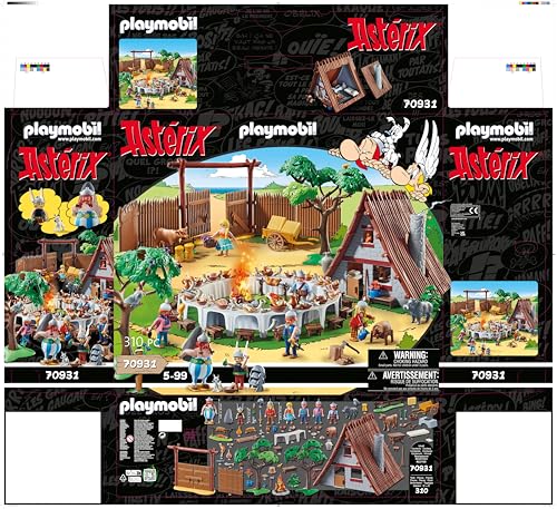 PLAYMOBIL 70931 Asterix Banquete de la Aldea, Juguetes para niños a Partir de 5 años, Multicolor