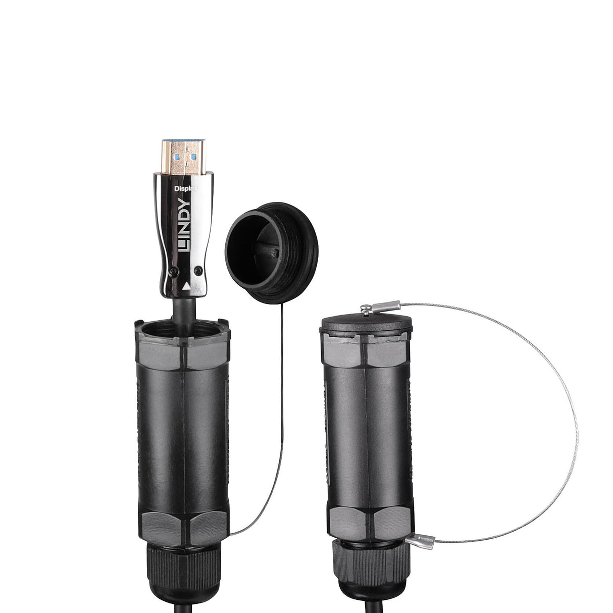 LINDY Cable blindado HDMI 8K60 híbrido fibra óptica 50m