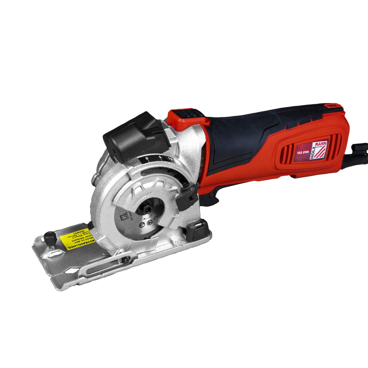 Holzmann Maschinen TAS89M_230V Mini sierra circular portátil Profundidad de corte máx. (90°) 28,5 mm con accesorios