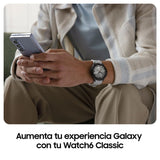 Samsung Galaxy Watch6 Classic Bluetooth, 43 mm + Correa de recambio - Smartwatch, Control de Salud, Seguimiento Deportivo, Batería de Carga Rápida, Plateado (Versión Española)