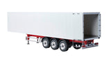 Carson 500907792 1:14 3 Ejes Remolque de Maleta Ver.III Blanco - RC Truck, Piezas de Repuesto, Piezas de Tuning, Accesorios, fabricación de maquetas, Escala 1:14, Remolque de Camiones
