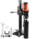 VEVOR Taladro de Diamante Diámetro Máximo de 20 cm Máquina Perforadora de Diamante Profundidad de 60 cm Perforación en Seco y Húmedo 750 rpm Taladro Diamantado para Construcción de Hormigón Armado