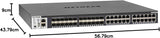 Netgear XSM4348S-100NES - Stackable Switch (M4300-24X24F 48-Port 10G, 24x10GBASE-T, 24xSFP+, for Top-of-The Rack and Network Core or Server Aggregation)
