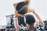Lenco LS-50 Giradiscos de vinilo con caja de madera y altavoz, USB, conversión de vinilo a digital, cubierta protectora, transmisión por correa, 2 x Stylus (aguja)