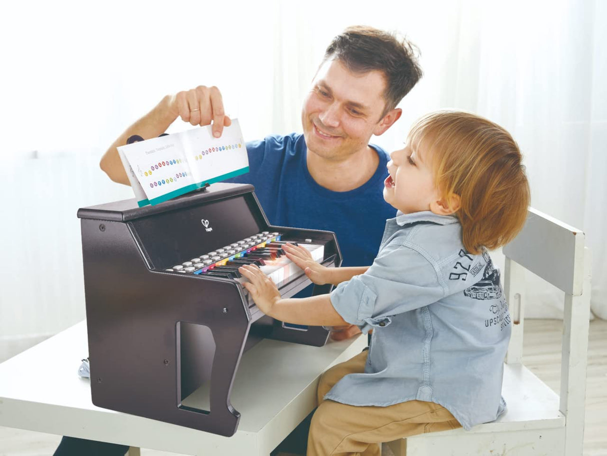 Hape Piano Aprende con Luces Negro (E0627)