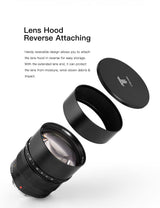 TTArtisan Lente de Cuerpo de Metal de 90 mm F/1.25 Compatible con Montura Fuji GFX - Negro