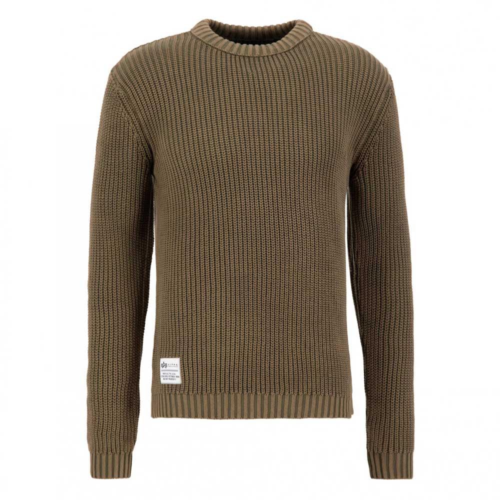 Alpha Industries Jersey Acid para Hombre Sudadera, Dark Olive, XX-Large