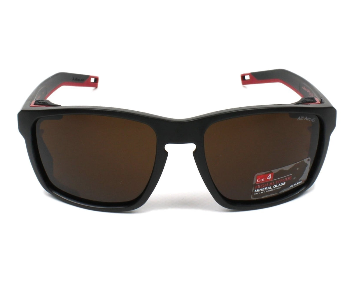 Julbo Shield Gafas DE Sol, Mate TE Negro/Naranja SECURIT, Talla única Unisex Adulto