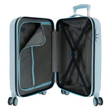 Disney Frozen Trust Your Journey Maleta de Cabina Azul 37x55x20 cms Rígida ABS Cierre combinación 32L 2,5Kgs 4 Ruedas Dobles Equipaje de Mano