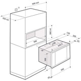 De Dietrich DME7121X Integrado Solo - Microondas (Integrado, Solo microondas, 26 L, 900 W, Giratorio, Tocar, Negro, Acero inoxidable)