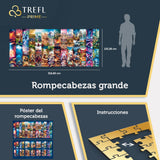 TREFL Prime-Puzzle UFT, Earth Chronicles: from Creation to The Future-21 000 Piezas, puzle Gigante, cartón más Grueso, para Adultos niños Desde los 12 años, Multicolor (81040)