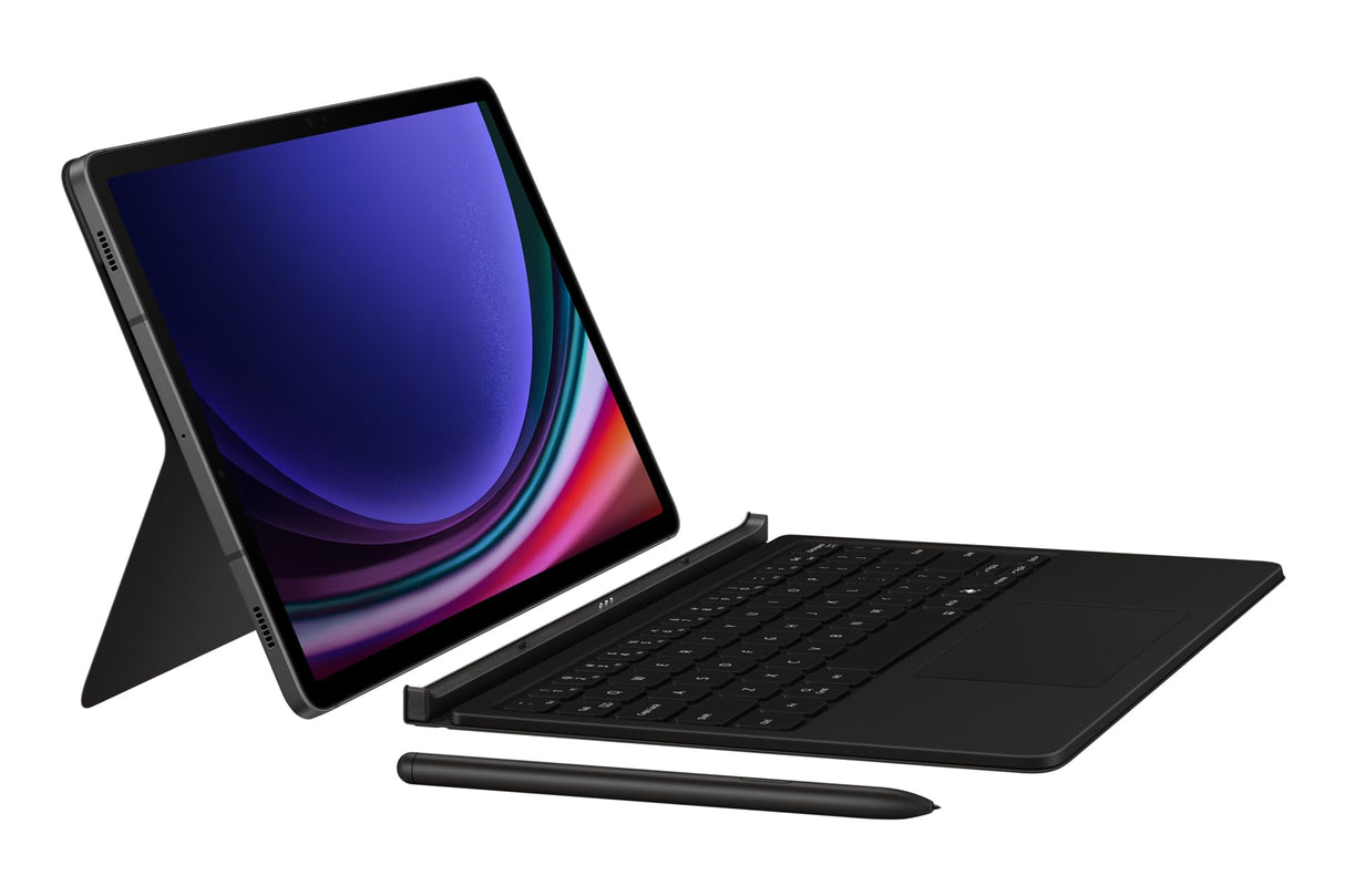 Samsung EF-DX725 QWERTZ Allemand Pogo Pin Noir