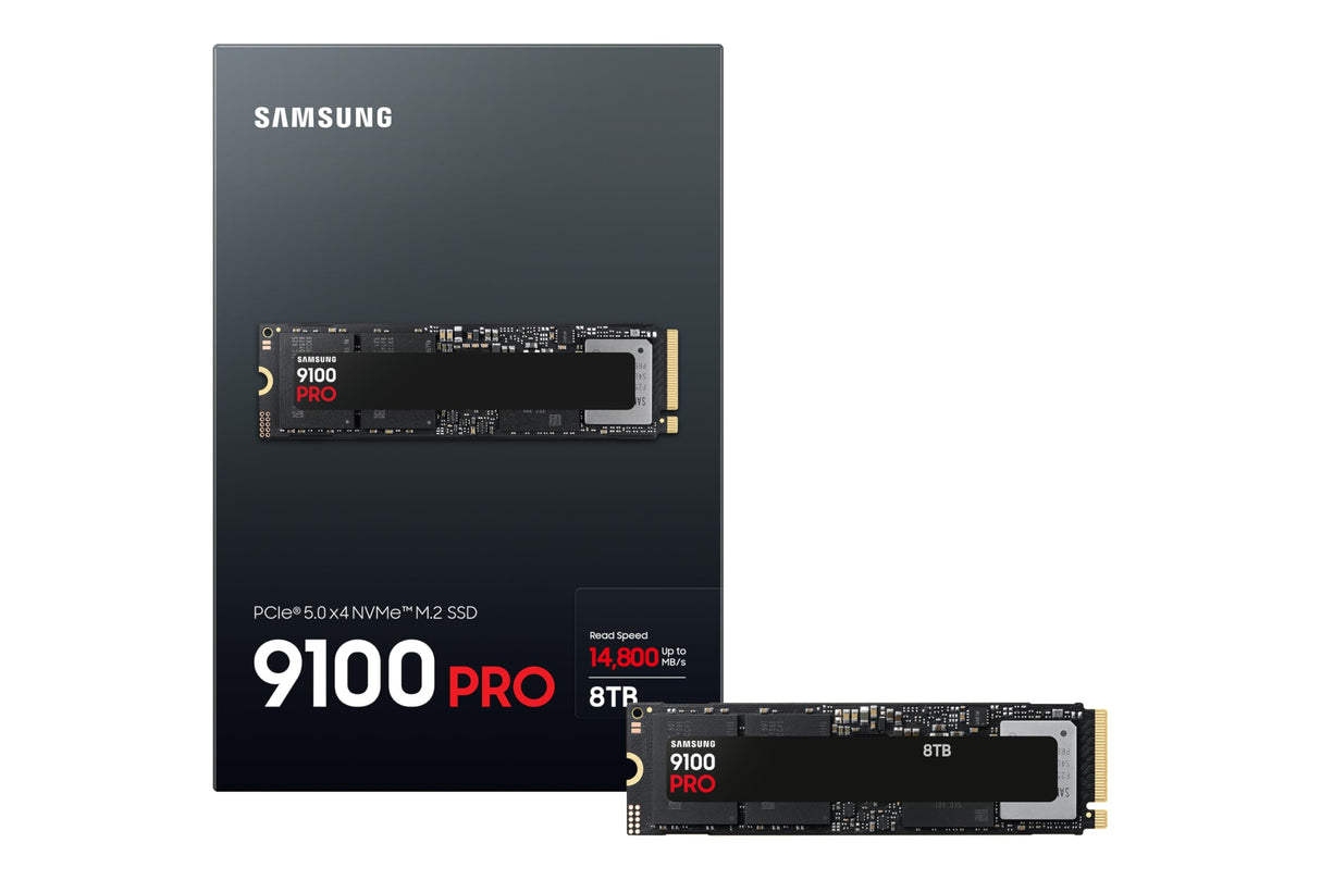 Samsung Memoria MZ- VAP4T0BW 9100 PRO SSD Interna 8TB, PCIe 5.0 x4, NVMe 2.0, Memoria Diseñada para Profesionales y Jugadores, Compatible con PC, Móvil y Consola de Juegos