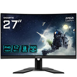 GIGABYTE G27FC A 27" Monitor de Juego Curvo FHD - 1920 x 1080, 1500R, 165Hz, 1ms, 250 cd/m², FreeSync Premium, HDMI 1.4, Displayport 1.2
