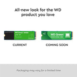 WD Green SN350 2TB NVMe Internal SSD Solid State Drive - Gen3 PCIe, QLC, M.2 2280, Up to 3,200 MB/s