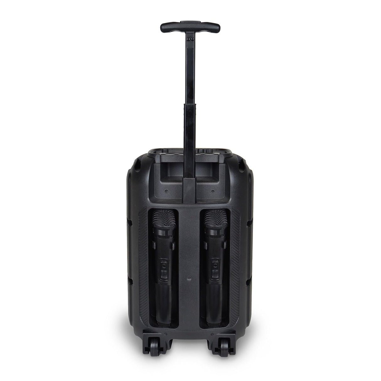 Bontempi | Altavoz Acústico Trolley Inalámbrico con 2 Micrófonos Inalámbricos, Luces RGB, Mando a Distancia, Pantalla, Función TWS, 39.5x22.5x19 cm