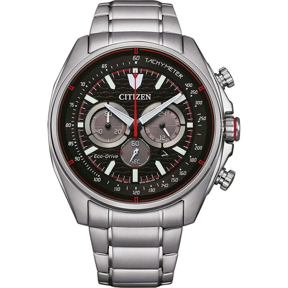 Citizen Reloj Cronógrafo para Hombres de Cuarzo japonés con Correa en Acero Inoxidable CA4561-89E