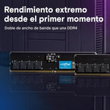 Crucial RAM DDR5 128GB Kit (2x64GB) 5600MHz, Memoria PC (o 5200MHz / 4800MHz) CL46 - CT2K64G56C46U5