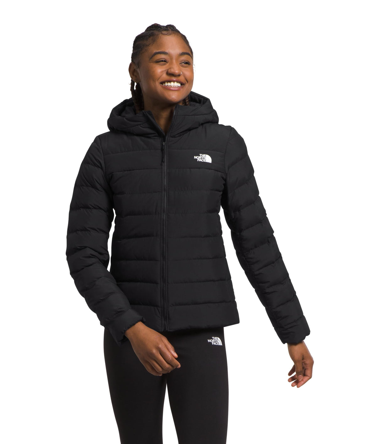 THE NORTH FACE NF0A84IV4H0 W Aconcagua 3 Hoodie Sweatshirt Mujer TNF Black-NPF Tamaño L