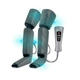 NK Masajeador de piernas, 6 Modos de masajes completos y parciales, 4 Niveles de Intensidad para cada modo, Temporizador con botones, Función Calor, Compresión de aire para relajación muscular