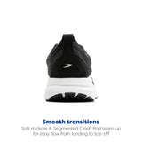 BROOKS Trace 4, Sneaker Mujer, Negro/Gris/Blanco, 39 EU