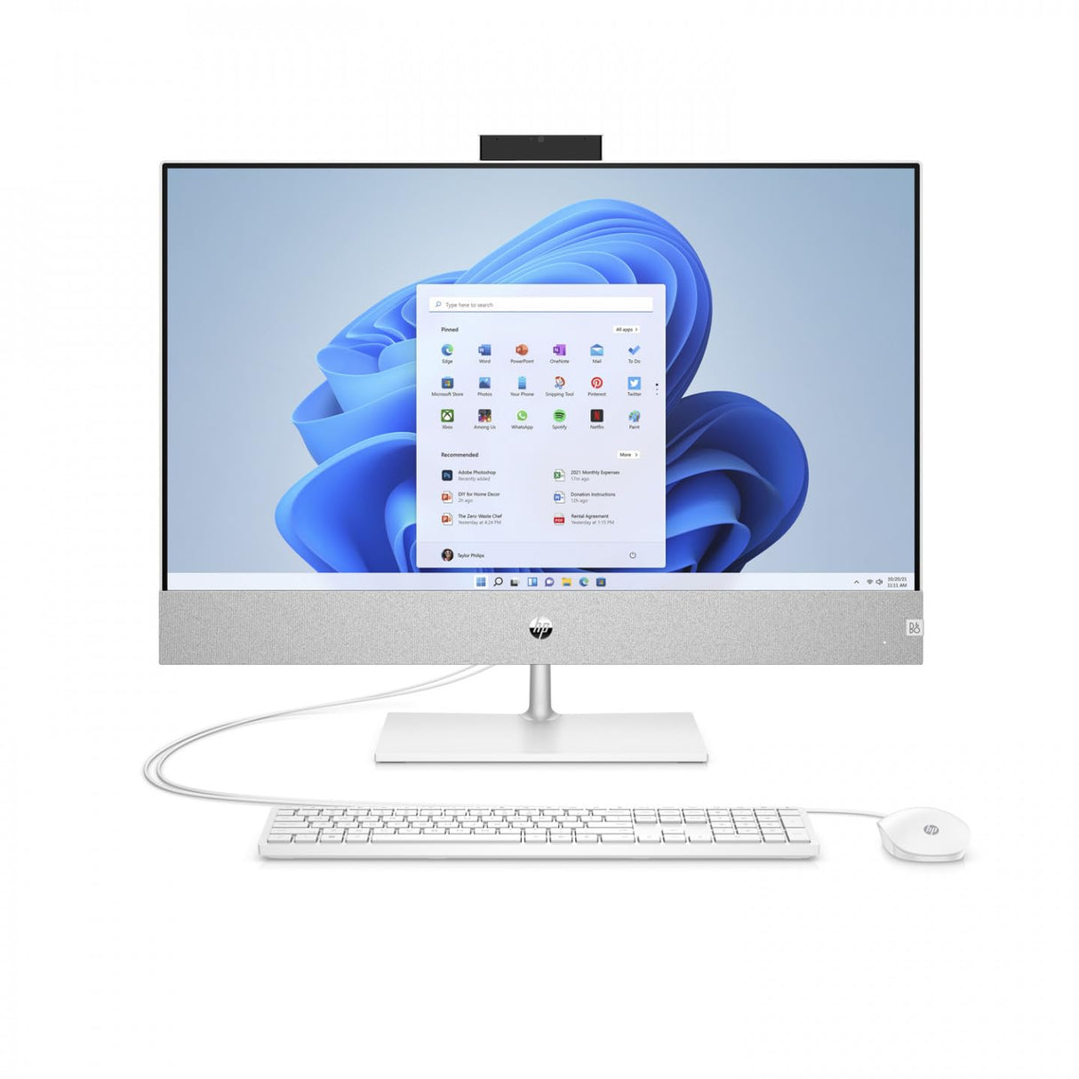 HP Pavilion All-in-One PC 27-ca0101ng [68,6cm (27") QHD-Display, AMD Ryzen 7-5700U, 16GB RAM, 1TB SSD, Windows 11]
