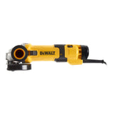 DEWALT DWE4257-QS - Mini-Amoladora Eléctrica de 125 mm, Potencia 1500W, Rosca M14, Velocidad hasta 10000 rpm, Protección contra Re-arranque, Sistema de Extracción de Polvo