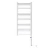 Bosch - Heat Radiator 4500 - Radiador de baño eléctrico, tamaño 1110x500 mm, 500 vatios, con toallero y termostato integrado, color blanco
